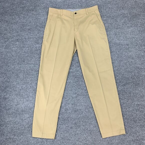 Nike Golf Pant Mens 34 Parachute Beige Flat Front Chino Stretch Standard Dri Fit - Picture 2 of 14
